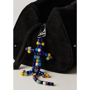 Free People Beaded Lizard Bag Charm NWT